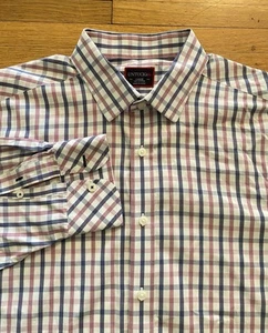 Untuckit Hemd Herren Large Bunt Kariert Hergestellt in den USA Freizeit Preppy Büro Arbeit - Bild 1 von 11