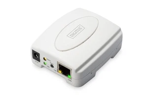 DIGITUS Fast Ethernet Printserver mit USB 2.0, 1x RJ45, 1x USB A, betriebssystem - Photo 1/2