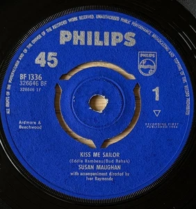SUSAN MAUGHAN KISS ME SAILOR 7" (1964) EX- POP FEMALE VOCAL UK - Picture 1 of 3