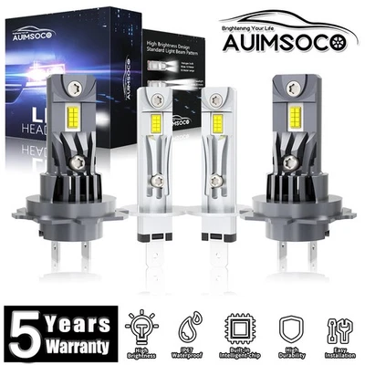4x faros LED blancos brillantes haz alto/bajo para Mercedes-Benz S420 1995-1997 Foto 1 de 4