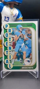 🔥Drake Maye (RC)🔥2024 Panini Score Rookie PROTENTIAL #2 - New England Patriots - Picture 1 of 2