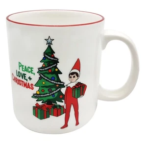 The Elf on the Shelf Blue Eyed Boy Mug, 18oz Peace, Love, Christmas At Home - Picture 1 of 2