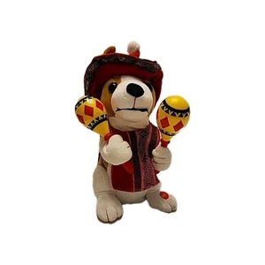 Animated Mariachi Chihuahua Puppy Plush Dog Shaking Maracas Singing Macarena - Picture 1 of 7