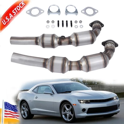 Convertidor catalítico de ambos lados para Chevrolet Camaro 6,2 L SS 10-2015 aprobado por la EPA Foto 1 de 4