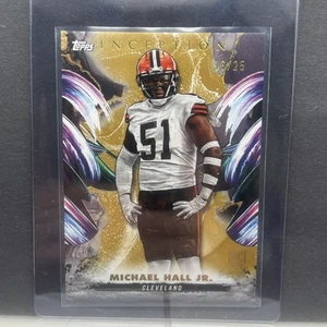Fútbol americano Topps Inception 2024 Michael Hall Jr #193 radiocontrol novato dorado/25 marrones - Imagen 1 de 14