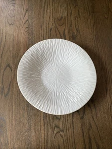 Farmhouse Potter + West Elm 15" Runde Servierplatte Platte Cremeweiß Keramik - Bild 1 von 11