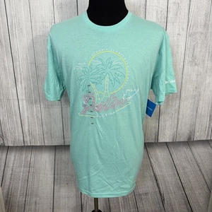 Columbia Herren XXL türkis Destin Florida Kurzarm Baumwolle T-Shirt neu mit Etikett - Bild 1 von 7