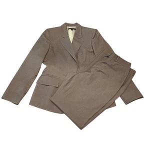 Anne Klein 100 % Wolle Anzug passender Blazer Jacke Hose Hosen Damengröße 12 - Bild 1 von 12