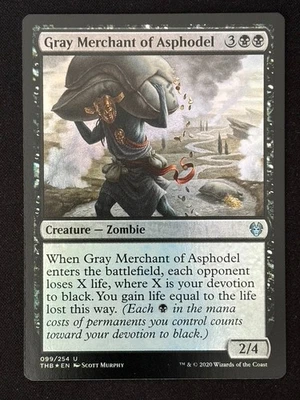 1x MTG Gray Merchant of Asphodel (Foil) - Theros Beyond Death (THB) #99 - Magic - Image 1 of 2