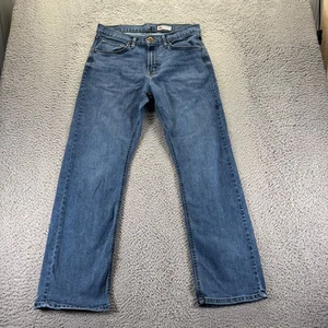 Wrangler Jeans Herren 34x30 Blau Medium Wash Baumwolle Stretch Relaxed Boot Fit - Bild 1 von 10