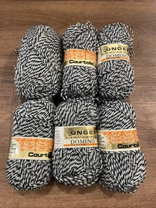 6 Courtelle Vintage Unger "Domino" - Acrilico Nero e Grigio - Foto 1 di 6