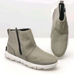 Sorel Explorer II wasserdichte Damen-Stiefeletten Größe 9 beige leicht Freizeit - Bild 1 von 9