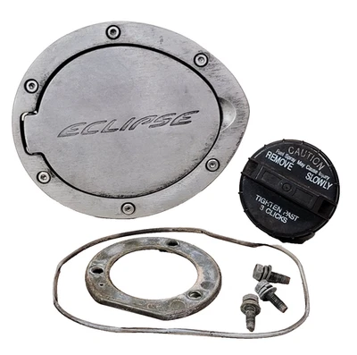 Cubierta de tapa de puerta de llenado de gas de aleación de aluminio Mitsubishi Eclipse 2006-2012 OEM #1 Foto 1 de 4
