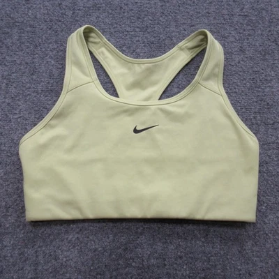 Nike Dri-FIT спортивный бюстгальтер средний желтый спортивная спина Athletic Top тренировки тренажерный зал йога - Изображение 1 из 4
