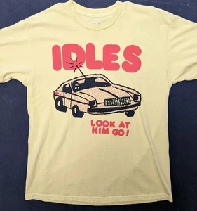 IDLES Band Merch Look At Him GO T Shirt SZ Large Pre-owned - Imagen 1 de 8
