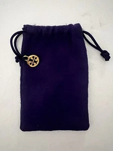 NEW Tory Burch Jewelry Pouch Gift Storage Bag TB logo charm Wedding Shower - Picture 1 of 2