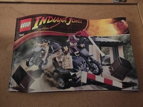 Lego 7620 Indiana Jones Motorcycle Chase w/Manual