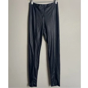 Lysse Black Hi Waist Vegan Leather Legging Size Medium - Picture 1 of 11