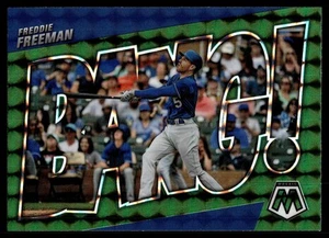 2022 Panini Mosaic Bang! Green Mosaic #BG-11 Freddie Freeman - Picture 1 of 2