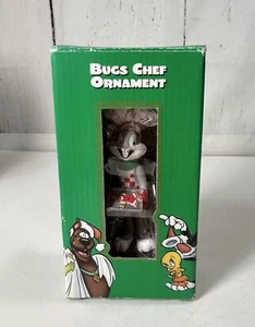 RARE 1998 VINTAGE WARNER BROS BUGS BUNNY "CHEF" ORNAMENT  1998 UNOPENED - Picture 1 of 4