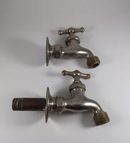 Pair Of Antique/Vintage STANDARD Water Spigots Faucets Hose Spigots Cover