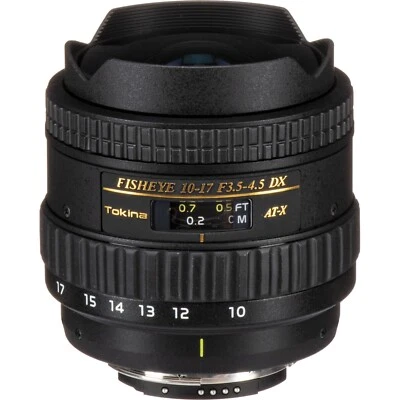 Lente de pez Tokina AT-X DX 10-17 mm (Nikon F) *NUEVA* Foto 1 de 2