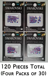 Cristales de Swarovski - 4 mm Xirius Hotfix - Siam Shimmer - 120 piezas (4 paquetes de 30) - Imagen 1 de 4