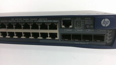 HP A5120 Series Switch JG237A 5120-48G-PoE+ EI Layer 3 Switch w/ 2 Intf Slt - Image 1 of 4