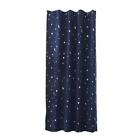 MY# Modern Stars Printed Shading Curtains Window Treatment Curtain (Dark Blue)