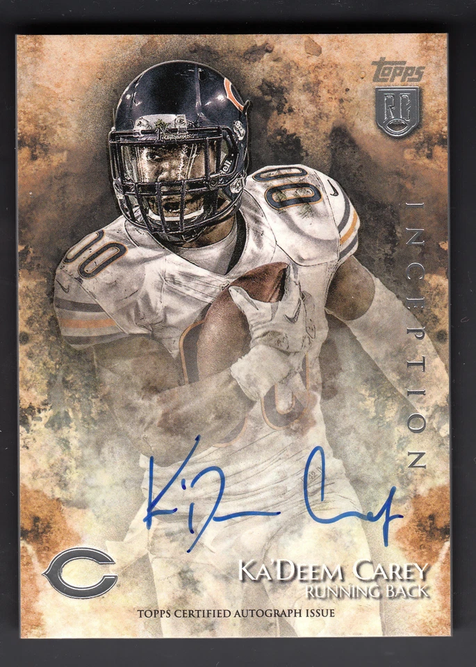 Ka'Deem Carey 2014 Topps Inception Football Rookie Autograph On Card Auto #26 - Image 1 of 1
