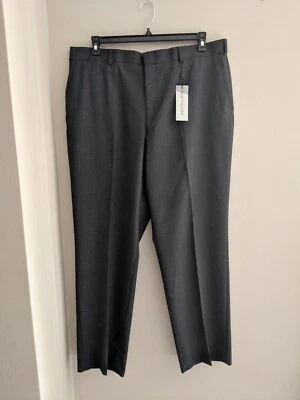 NUEVO CON ETIQUETAS Bert Pulitzer Hombre Traje Pantalones de Vestir 40 x 32 Gris Carbón   Foto 1 de 4