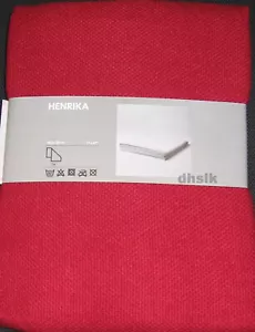 IKEA Henrika Soft Throw Blanket 47" x 71" RED Lustrous Silk look Xmas gift - Picture 1 of 1