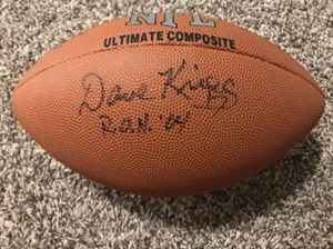 Dave Krieg Seahawks Signed FOOTBALL JSA WITNESS COA INSCR RING OF HONOR 04 - Picture 1 of 5