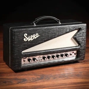 Supro 1932RH Royale 35/50-Watt Tube Amp Head – Black Scandia - Imagen 1 de 6