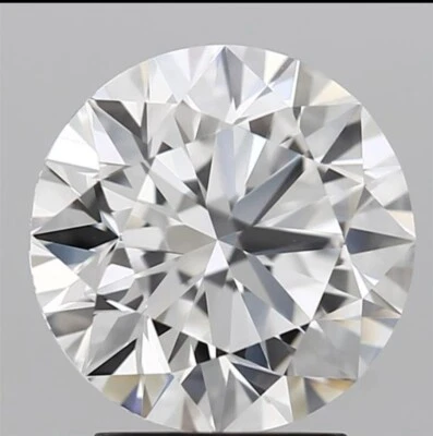 lab grow diamond loose CVD diamond Round F color VS2 clarity 1.50ct - Image 1 of 4