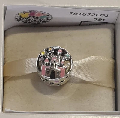 Charm PANDORA Il Mio Posto Felice Disneyland Paris Esclusivo 791672C01 - Immagine 1 di 4
