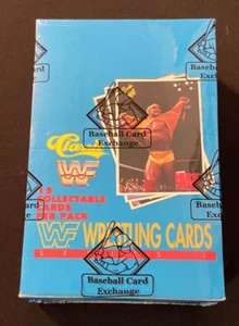 1990 WWF CLASSIC WRESTLING CARD HOBBY BOX SEALED BASEBALL CARD EXCHANGE WRAPPED - Picture 1 of 5