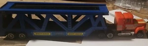 Vintage 1985 Bandai GoBots Staks Transport orange schwarz Sattelwagen & Anhänger - Bild 1 von 12
