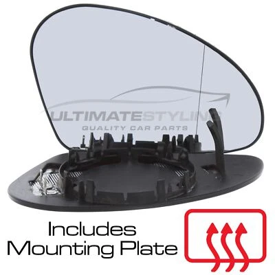 Espejo retrovisor vidrio Seat Leon 1M 2003-2005 calefactable asférico lado del conductor derecho Foto 1 de 4