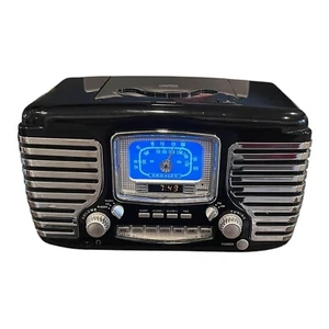 Crosley Cosir CR612-BK Digital Dual Alarm Clock CD Player AM/FM Radio Black - Picture 1 of 5