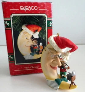 Enesco SAY CHEESE Christmas Ornament Mouse on the MOON Series 1993 RETIRED - Picture 1 of 8