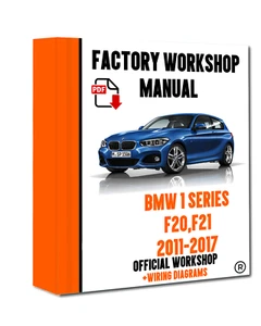 OFFICIAL WORKSHOP Manual Service Repair BMW Series 1 F20 2011 - 2017 - Picture 1 of 6