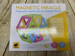 Magnetic Miracle Building Learning Toy 40 Pcs Age 3 and up  - Picture 1 of 3