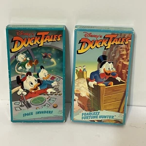 Disney's Duck Tales VHS Tapes VCR (Space Invaders, Fearless Fortune Hunter) - Picture 1 of 3