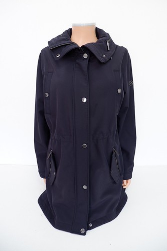 Giacca cappotto imbottito donna Michael Kors taglia L grande blu navy