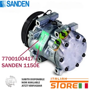 RENAULT KANGOO COMPRESSORE ARIA CONDIZIONATA 7700100417 SANDEN 1150E - Picture 1 of 1
