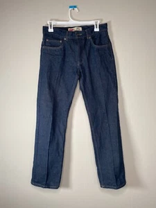 Levi's 505 Straight Cut Denim Jeans Boy's 16 Reg 28 x 28 Blue Casual Pants - Picture 1 of 18