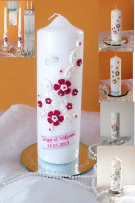 Hochzeitskerze,Traukerz ,Hochzeit Hochzeitsgeschenk,Dekoration - Bild 1 von 4