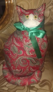 Vintage Stofftier Katze Classic Chelsie Bonnie Sewell Designs Liberty House Hawaii - Bild 1 von 7