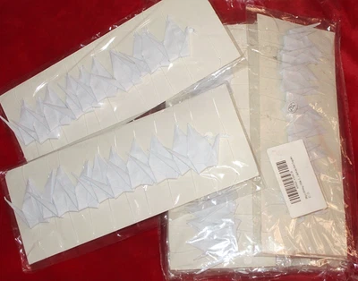 Grúas japonesas de papel blanco 200 piezas origami; 10 guirnaldas nuevas 20 pájaros de la suerte cada una Foto 1 de 4